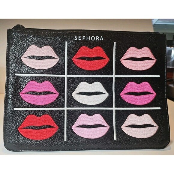 Exclusive Sephora Customer Appreciation Zippered Case 6 LIPS Cosmetic Bag Pouch - Picture 1 of 7